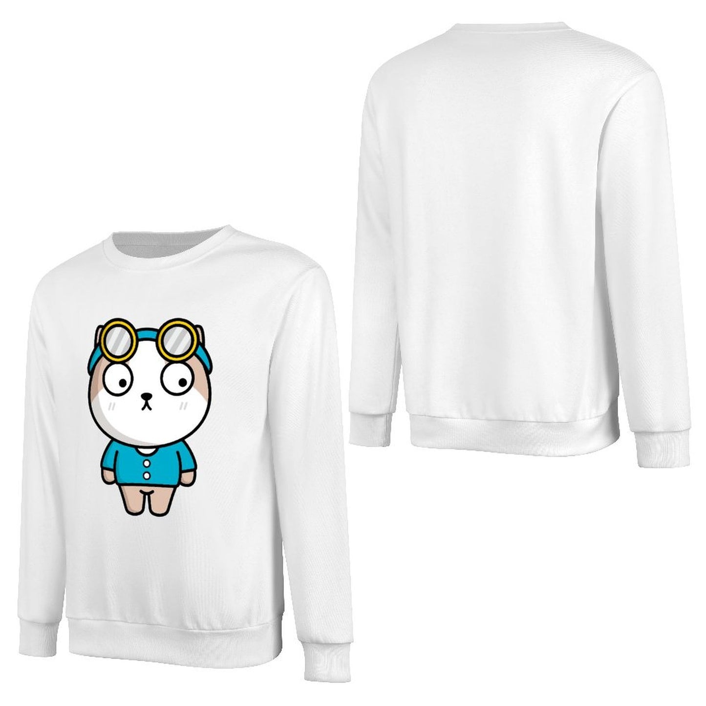 Front Patterned Long Sleeve TopPrint-Ready Urban