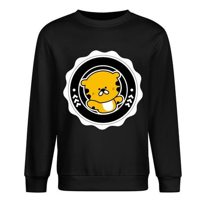 Front Patterned Long Sleeve TopFundraising Double-Stitched