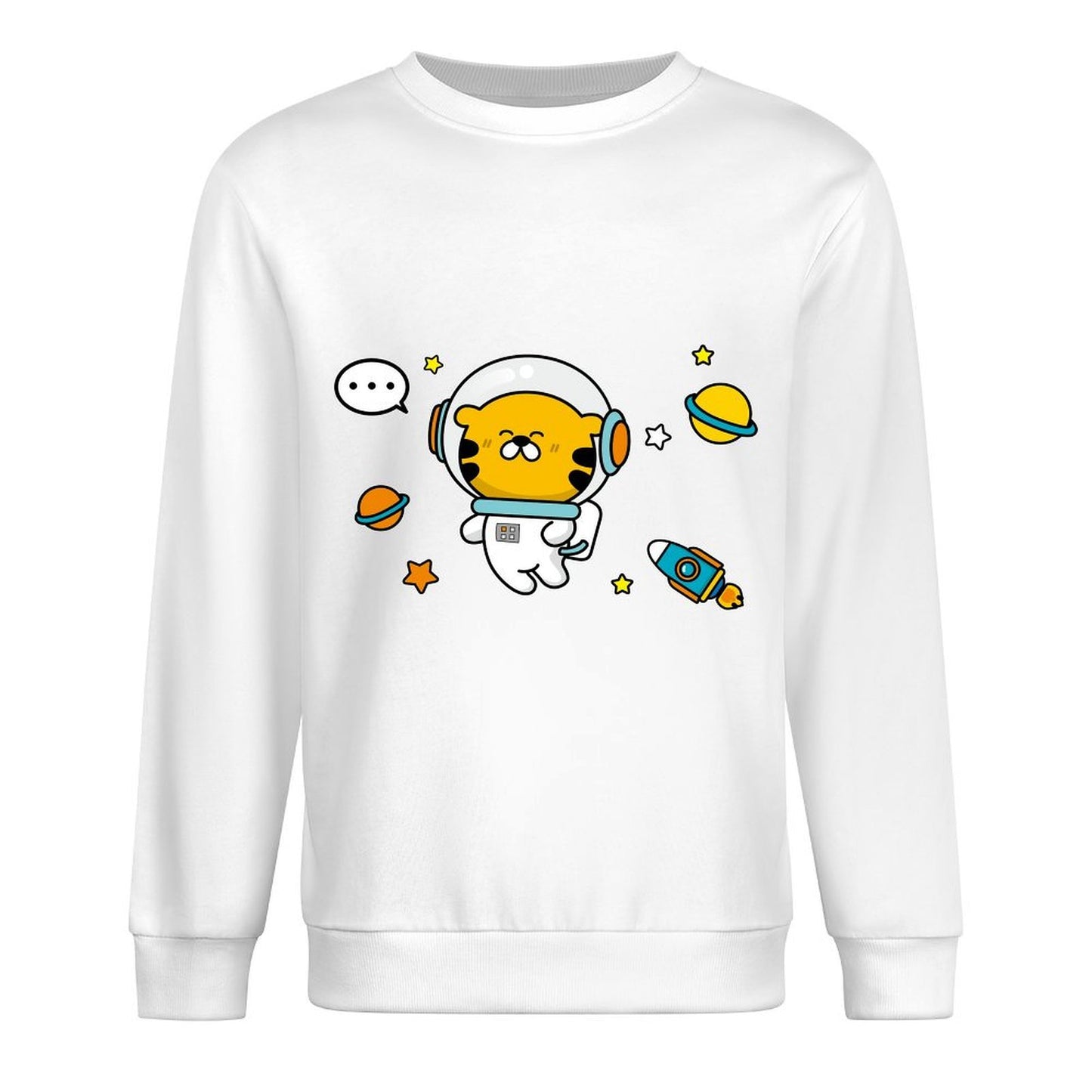 Front Patterned Long Sleeve TopStandard Neutral