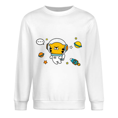 Front Patterned Long Sleeve TopStandard Neutral