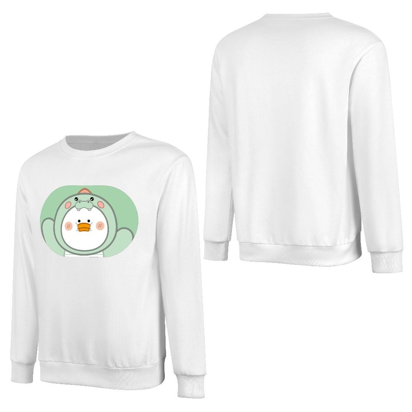 Front Patterned Long Sleeve TopLogo-Ready EverydayTee