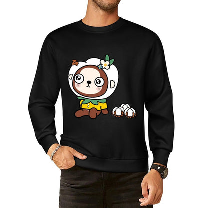 Front Patterned Long Sleeve TopModern Simple