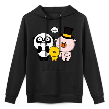 Eco-Conscious Signature Front Graphic Hoodies