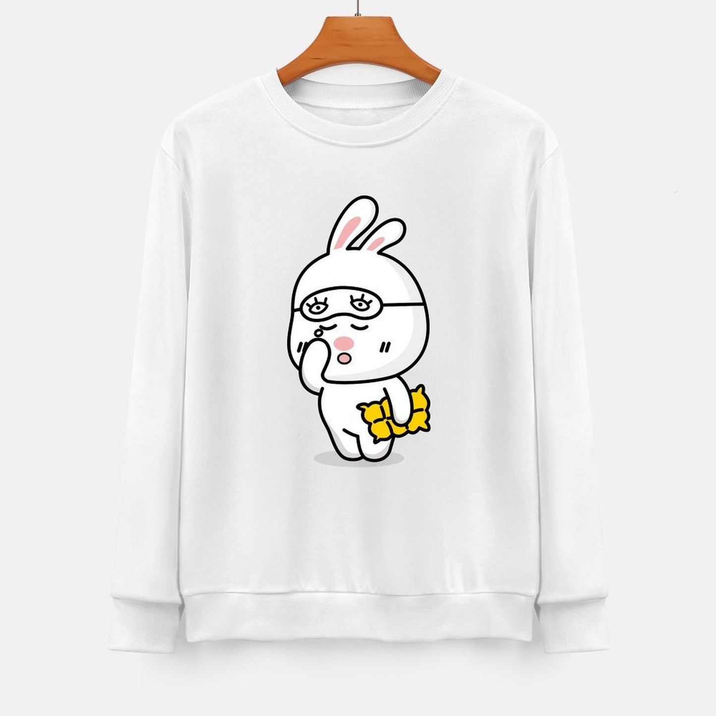 Front Patterned Long Sleeve TopCasual Classic Fit