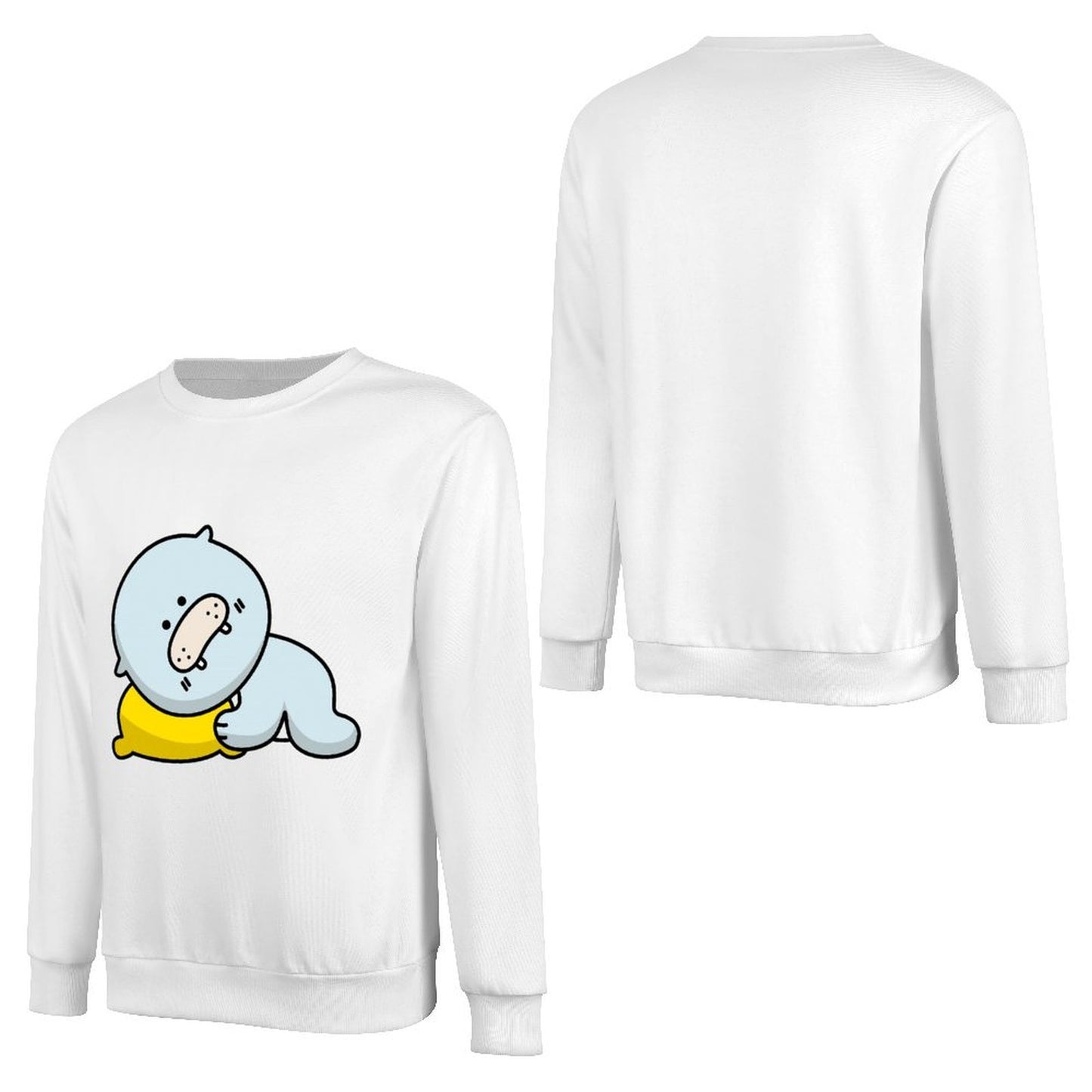 Front Patterned Long Sleeve TopWeekend Smooth Feel