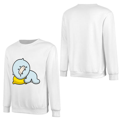 Front Patterned Long Sleeve TopWeekend Smooth Feel