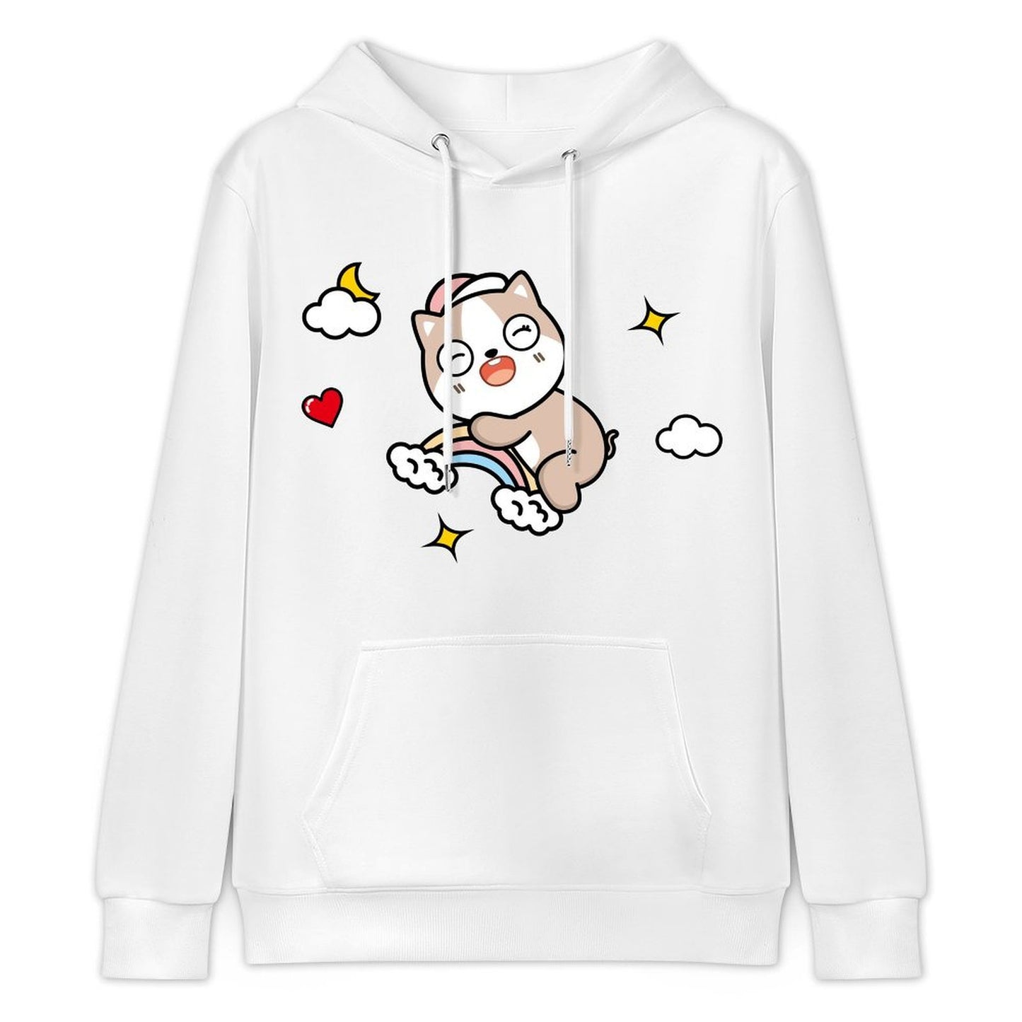 Printing Street Front Graphic Hoodies