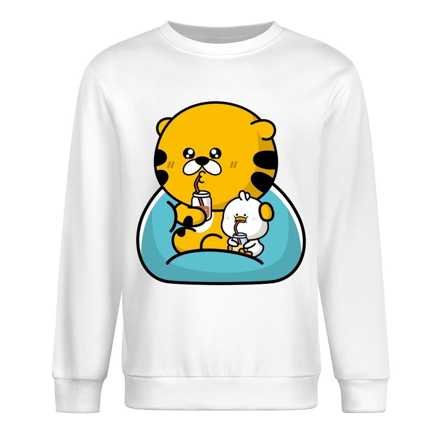 Front Patterned Long Sleeve TopSeamless Casual