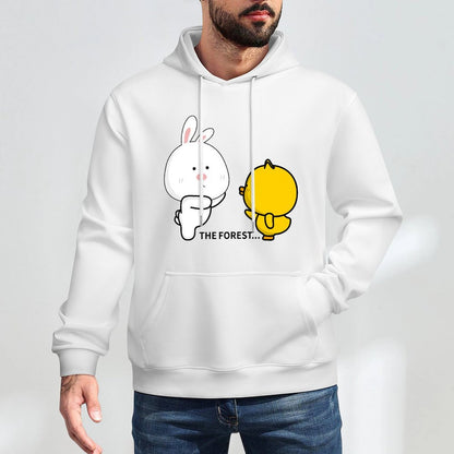 DailyFit Minimal Front Graphic Hoodies