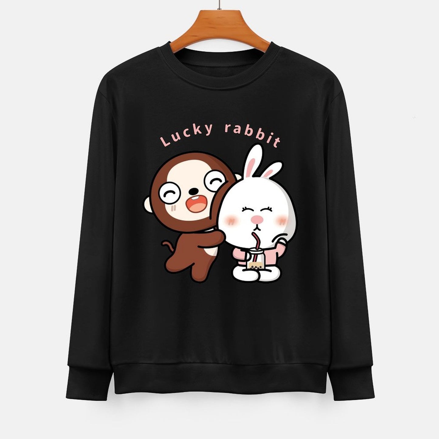  Front Patterned Long Sleeve TopIndoor Soft-Touch