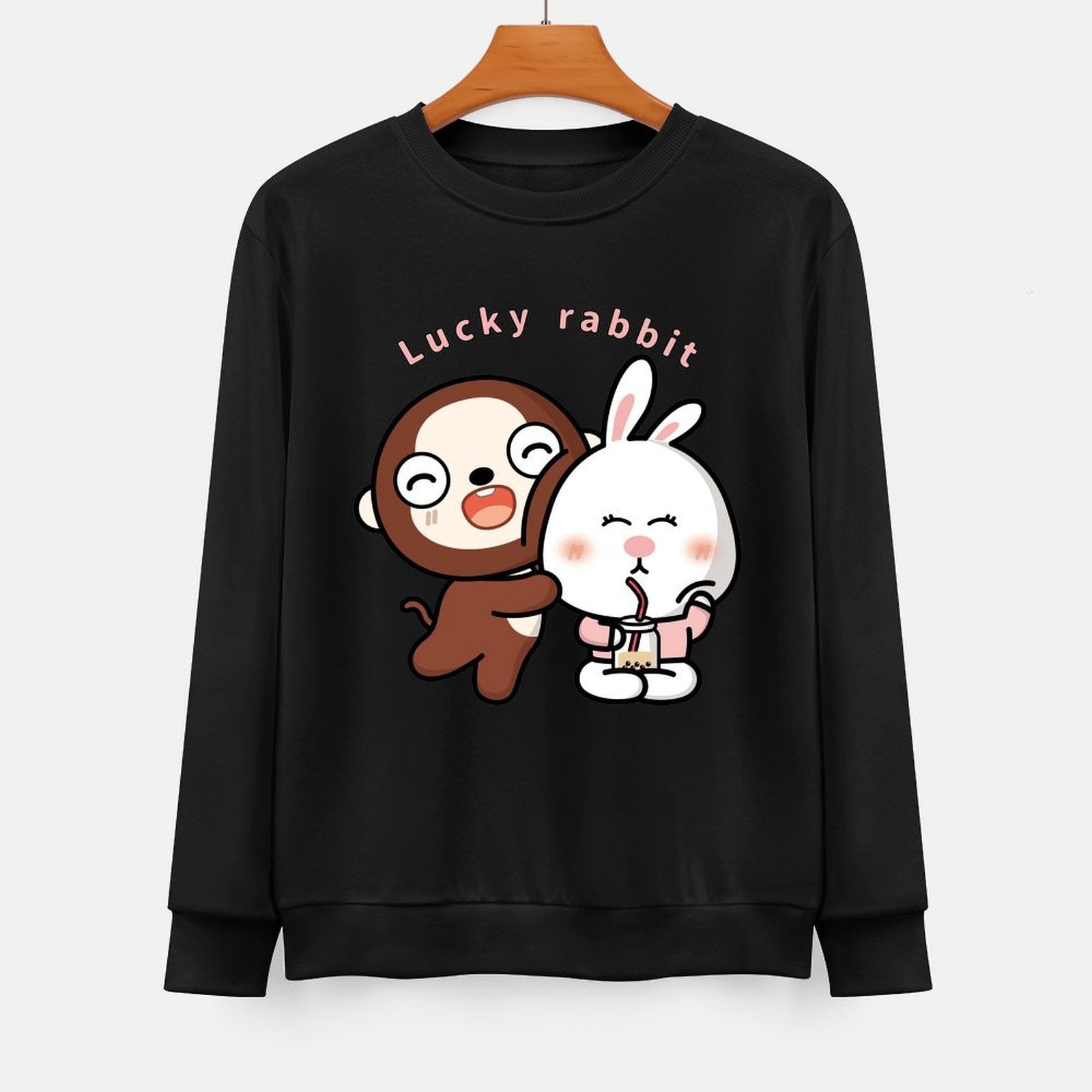  Front Patterned Long Sleeve TopIndoor Soft-Touch