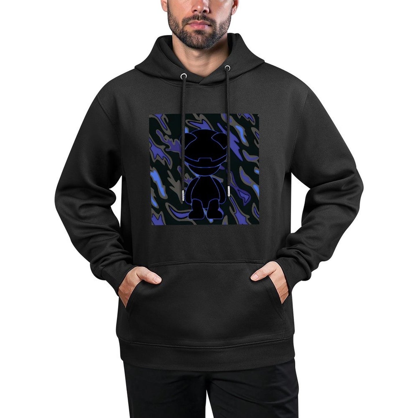 Hoodie Front PatternCrew Neck EasyWear