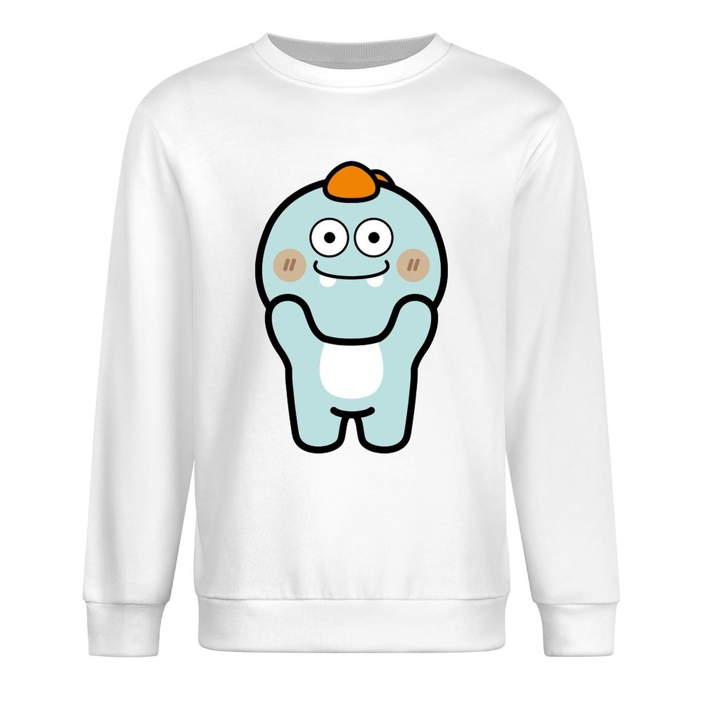 Front Patterned Long Sleeve TopStudio Tear-Resistant