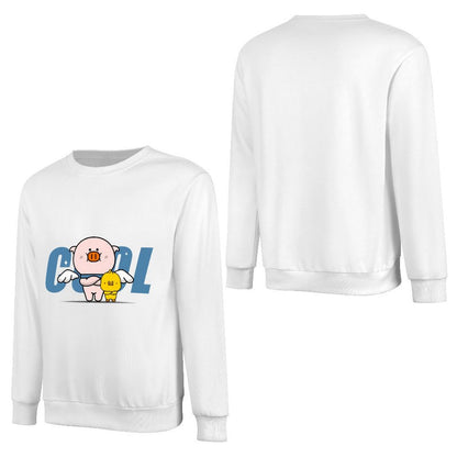 Front Patterned Long Sleeve TopWrinkle-Free Minimal