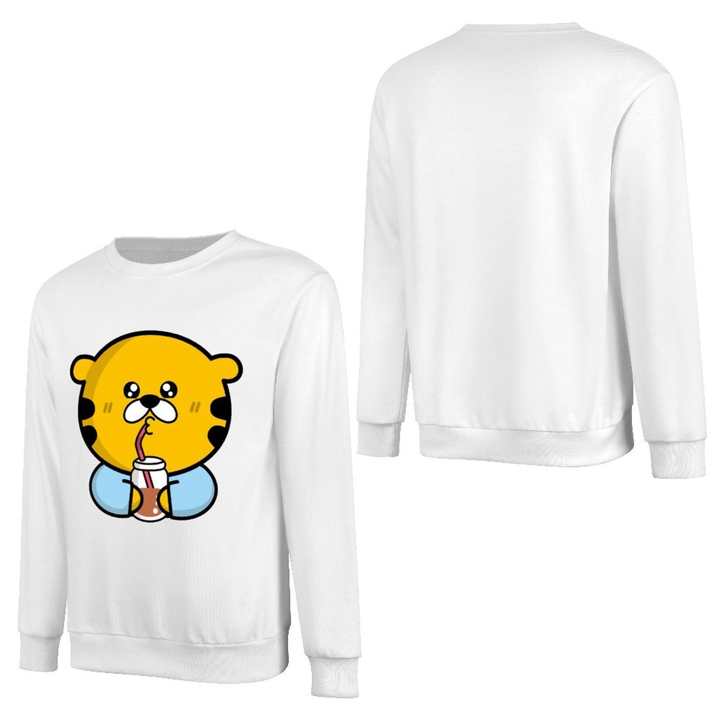 Front Patterned Long Sleeve TopModernFit Signature