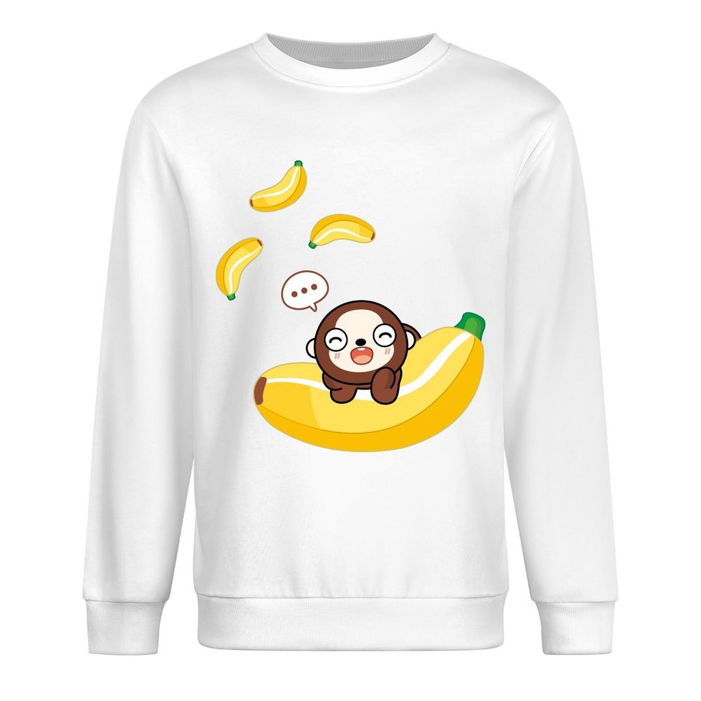 Front Patterned Long Sleeve TopOriginal Tear-Resistant