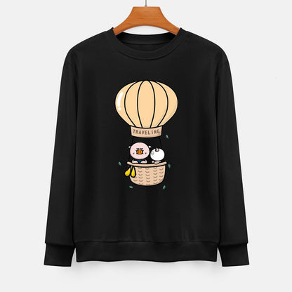 Front Patterned Long Sleeve Top100% Cotton Slim Fit