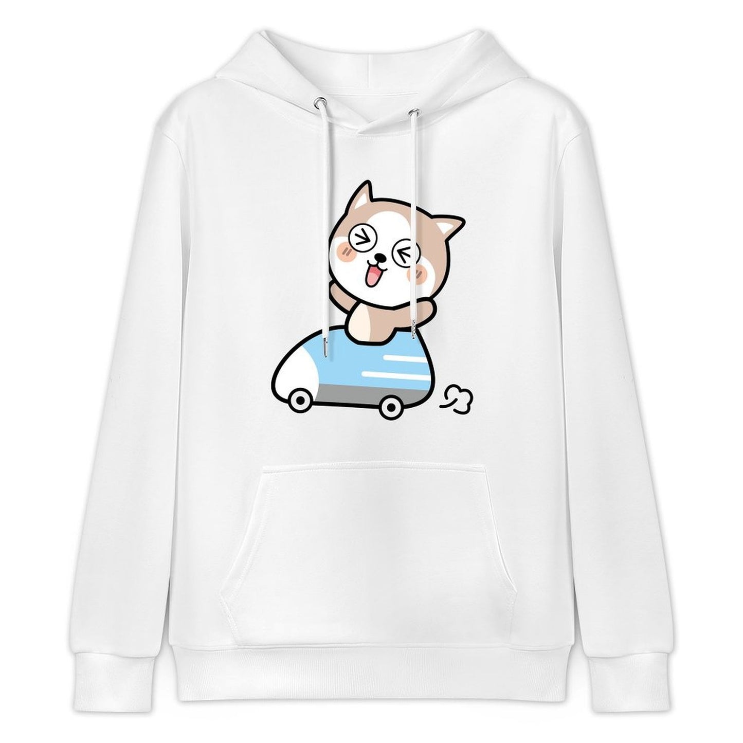 Crisp Print Basic Front Graphic Hoodies