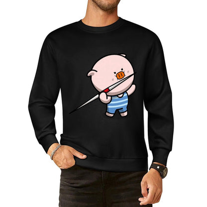 Front Patterned Long Sleeve TopOn-Demand Fade-Proof