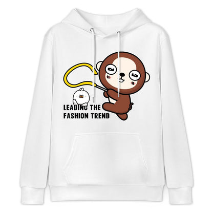 Front Graphic HoodiesClassicStyle Crew Neck