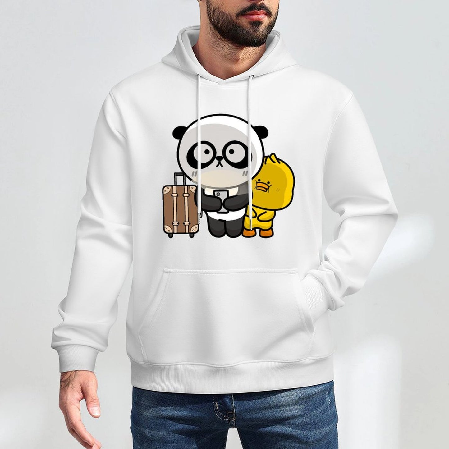 Front Graphic HoodiesClassic Fit Breathable