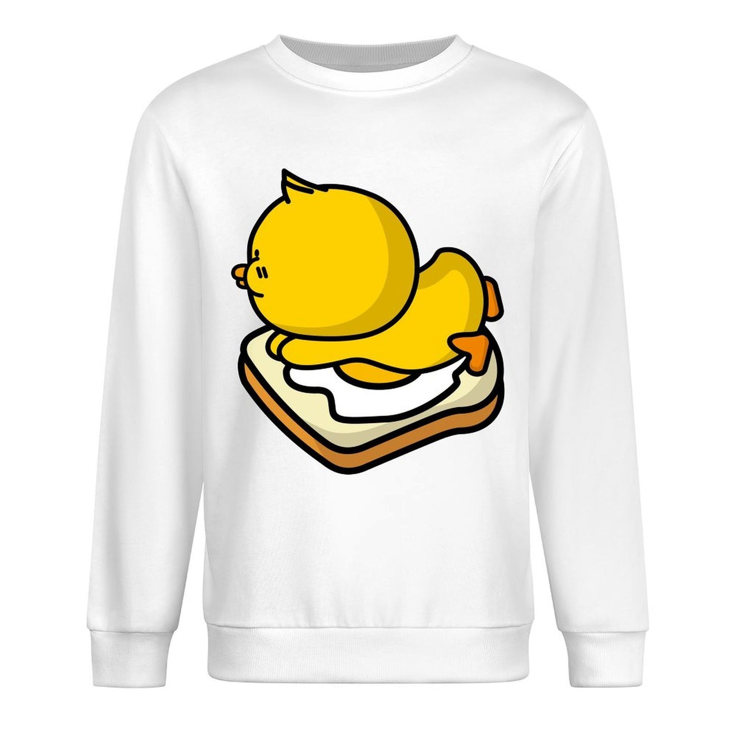 Front Patterned Long Sleeve TopHeavyweight Batch-Printed