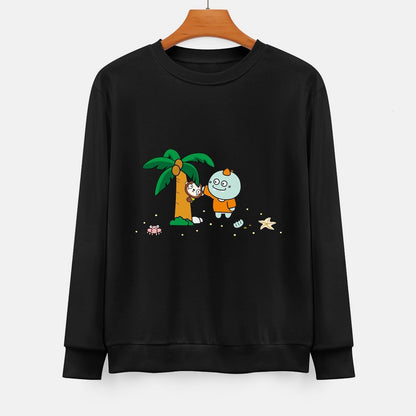  Front Patterned Long Sleeve TopEdition Relaxed