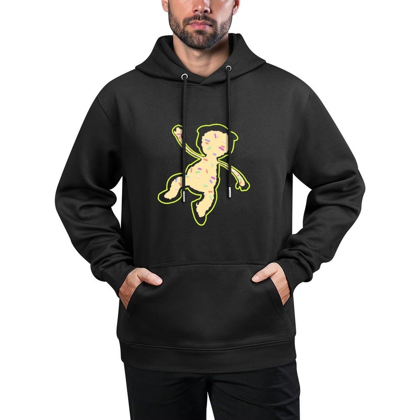 IPIB 250g Hooded Pocket Sweatshirt Front GraphicMen's Hooded  Sweatshirt6000006-1