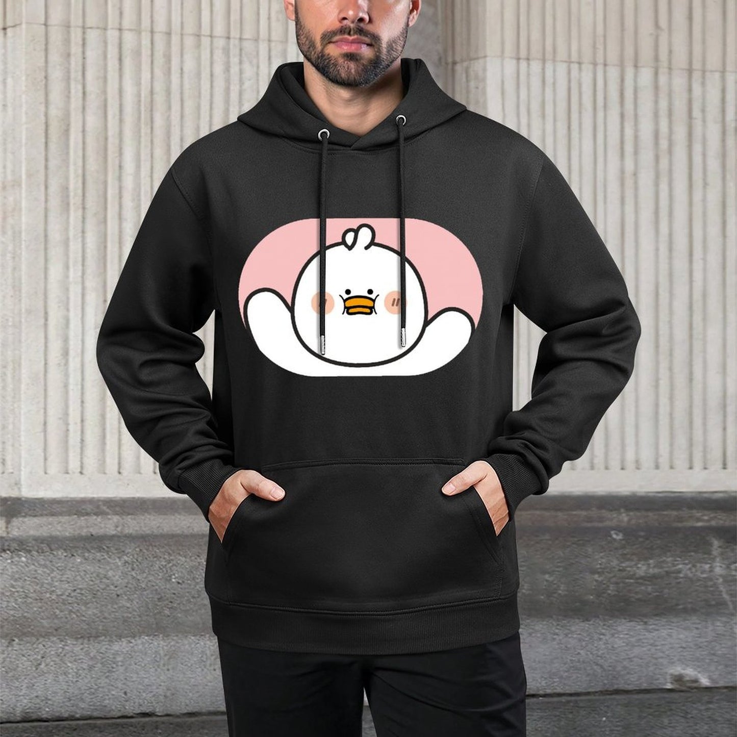 Front Graphic HoodiesEco-Conscious Classic Fit