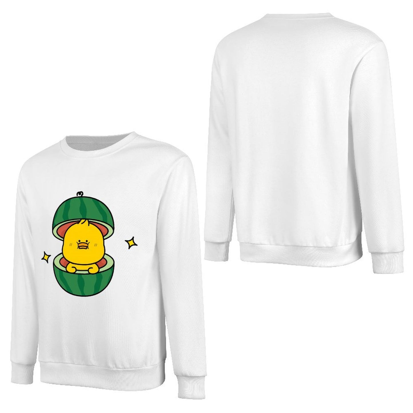 Front Patterned Long Sleeve TopLooseFit 100% Cotton