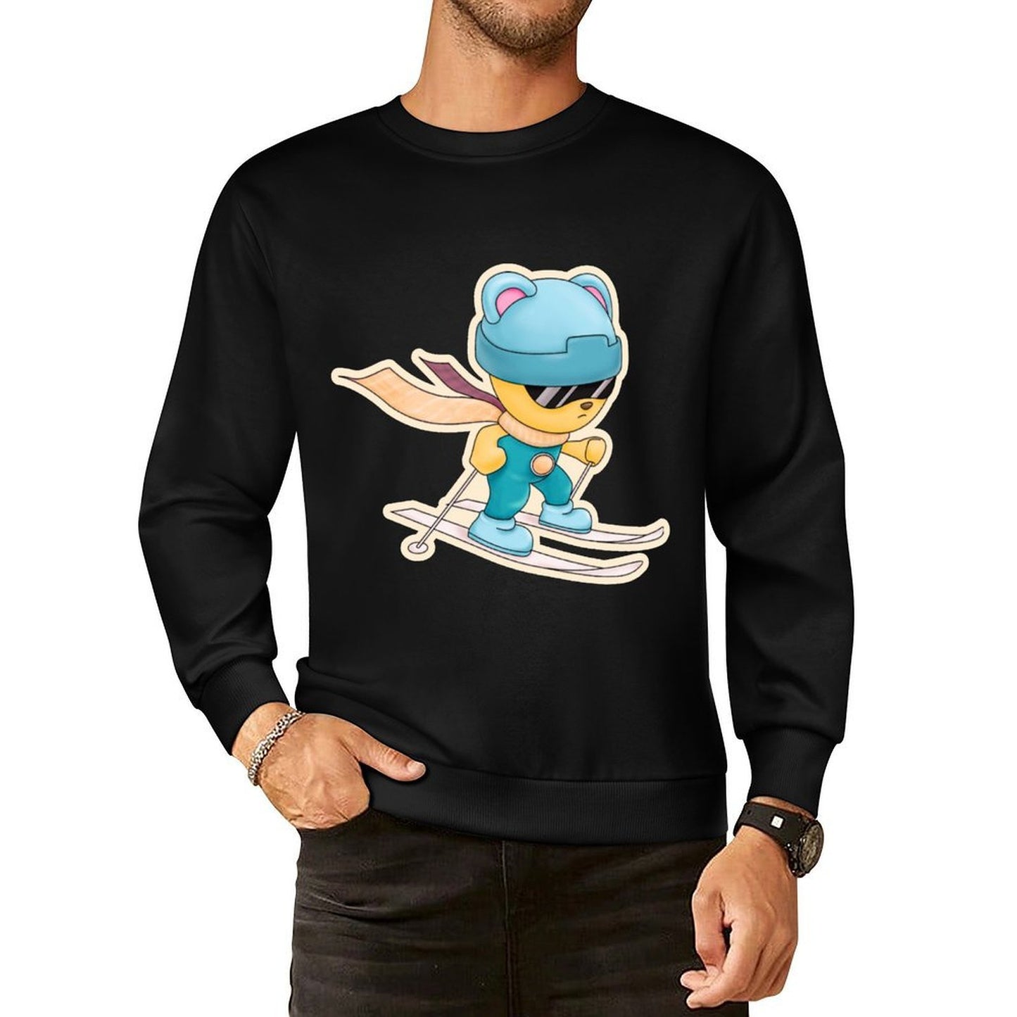 IPIB 250g Crew Neck Long Sleeve Sweatshirt Front GraphicCrew Neck Long Sleeve Sweatshirt6000049-3