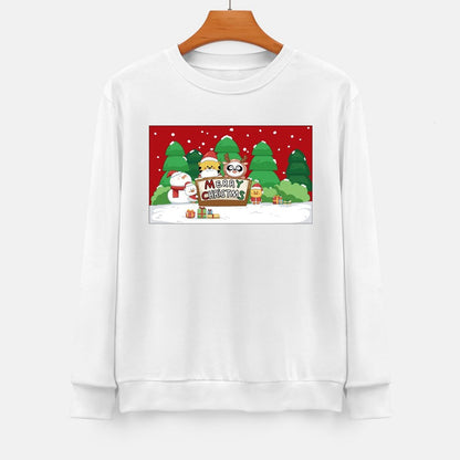 Front Patterned Long Sleeve TopSleek Casual