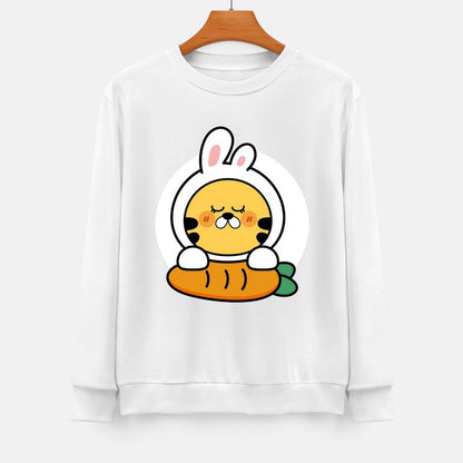 Front Patterned Long Sleeve TopPlain YearRound