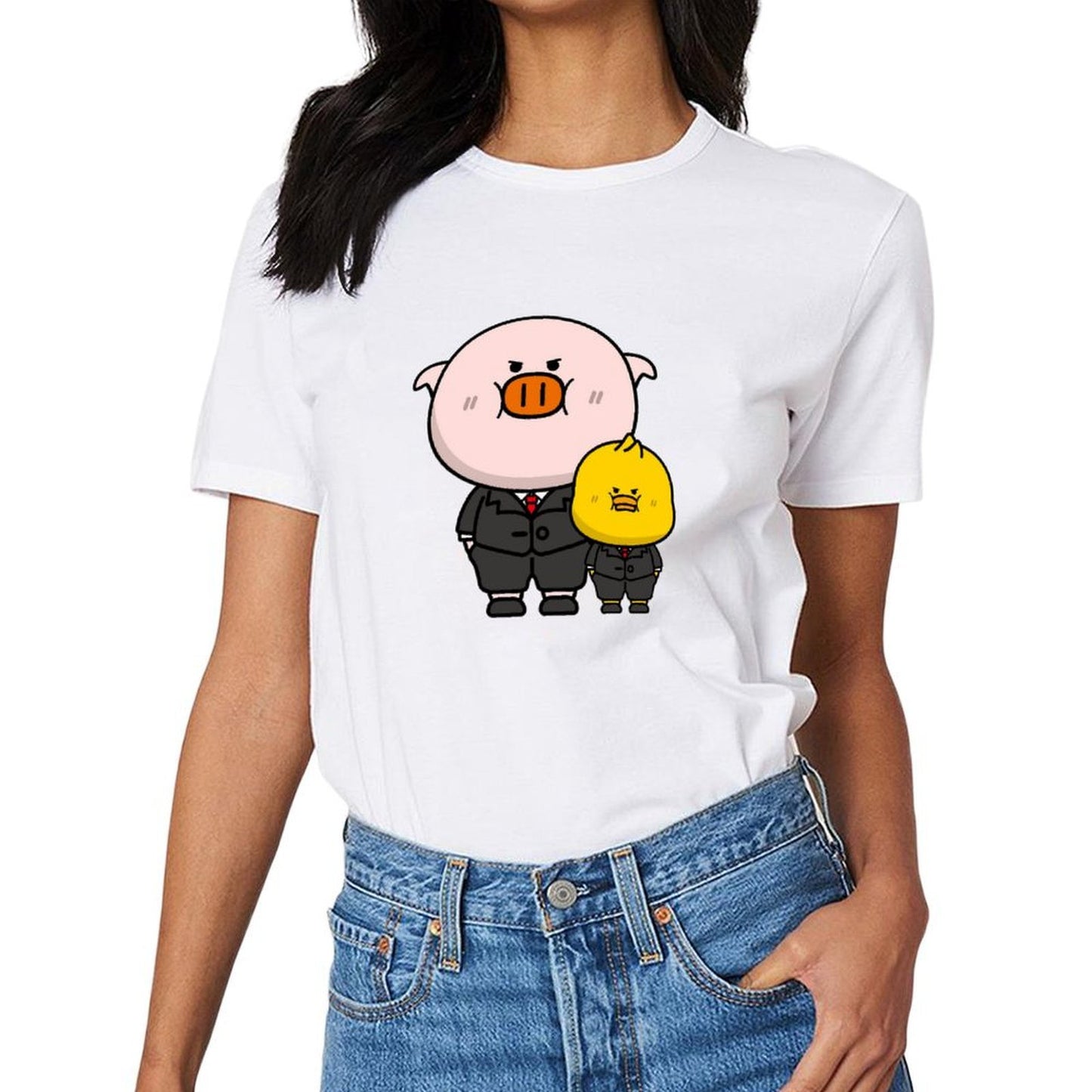 Vibrant Colors Classic Front Graphic T-shirt