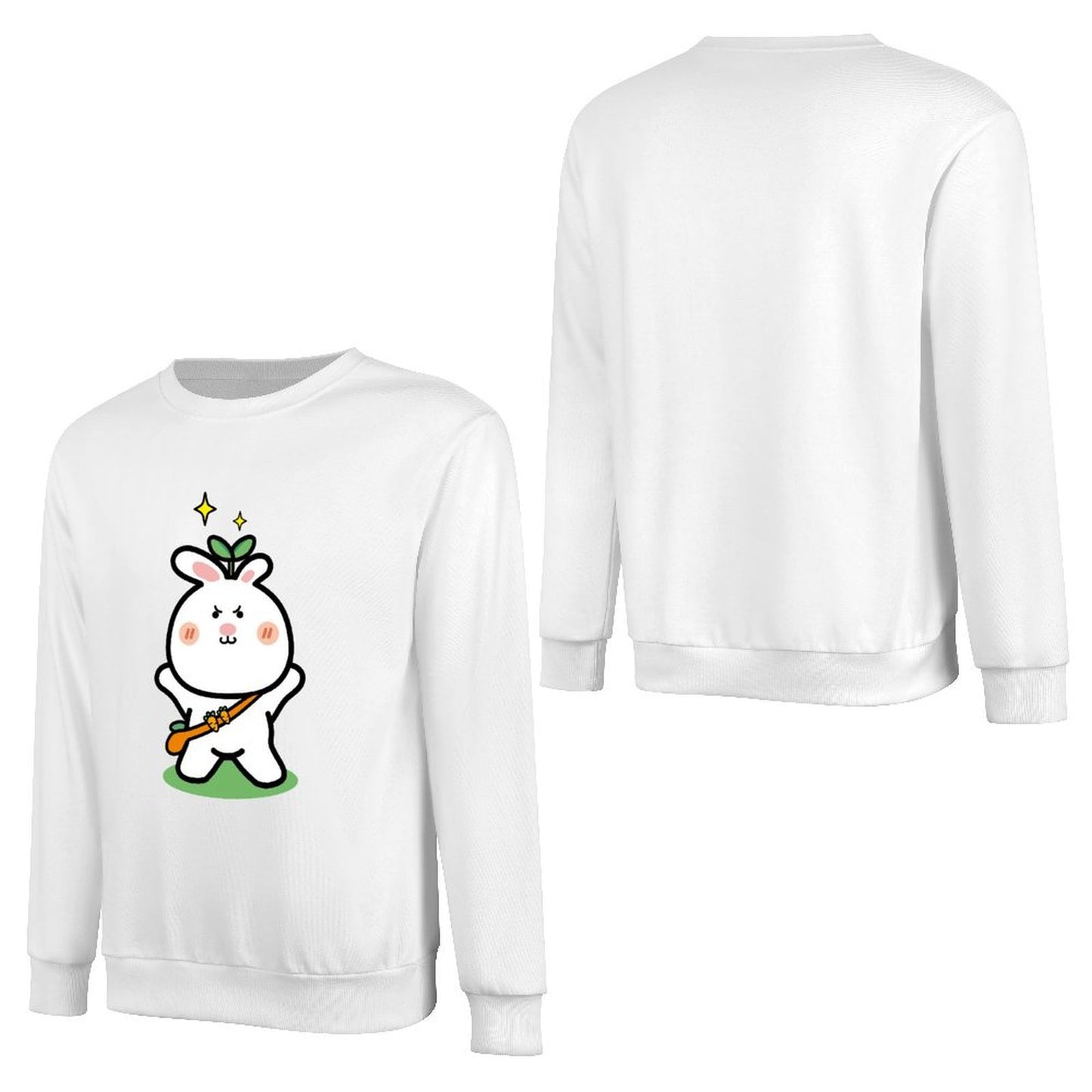 Front Patterned Long Sleeve TopSoft Tear-Resistant