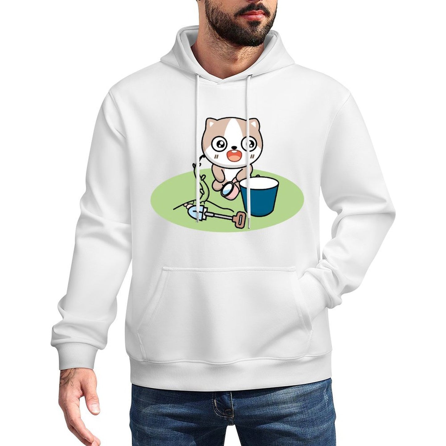 IPBR 250g Hooded Pocket Sweatshirt Front GraphicMen's Hooded  Sweatshirt4001570
