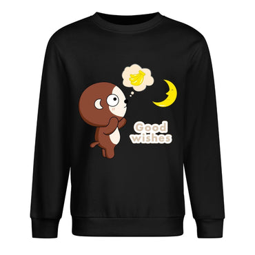 Front Patterned Long Sleeve TopClassicLine Fade-Proof