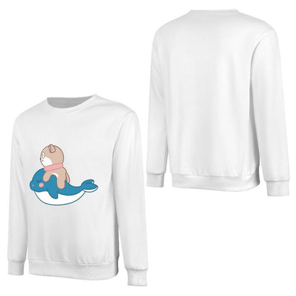 Front Patterned Long Sleeve TopBasicSeries Crisp Print