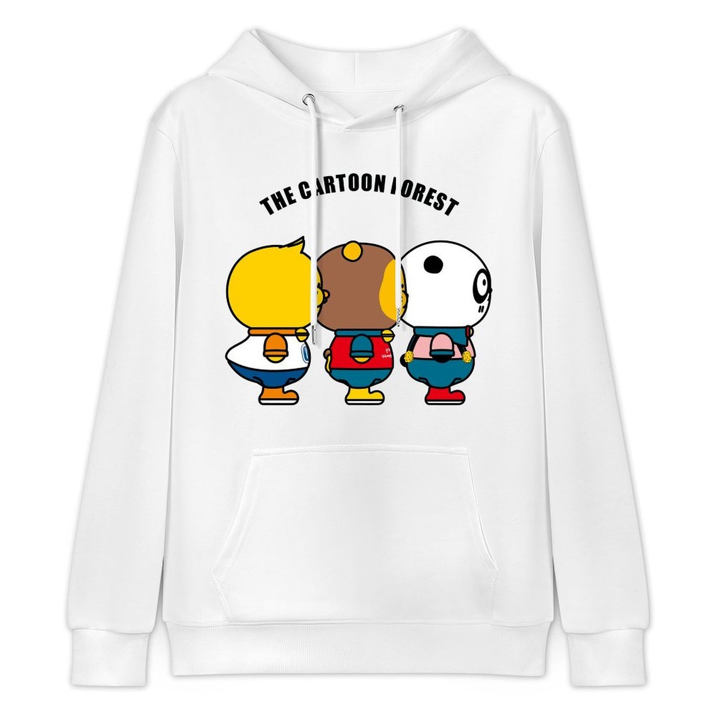 Printed Fitted Front Graphic Hoodies