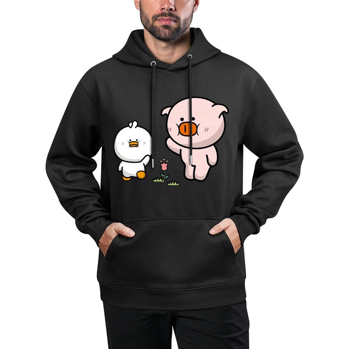 Street Minimal Front Graphic Hoodies