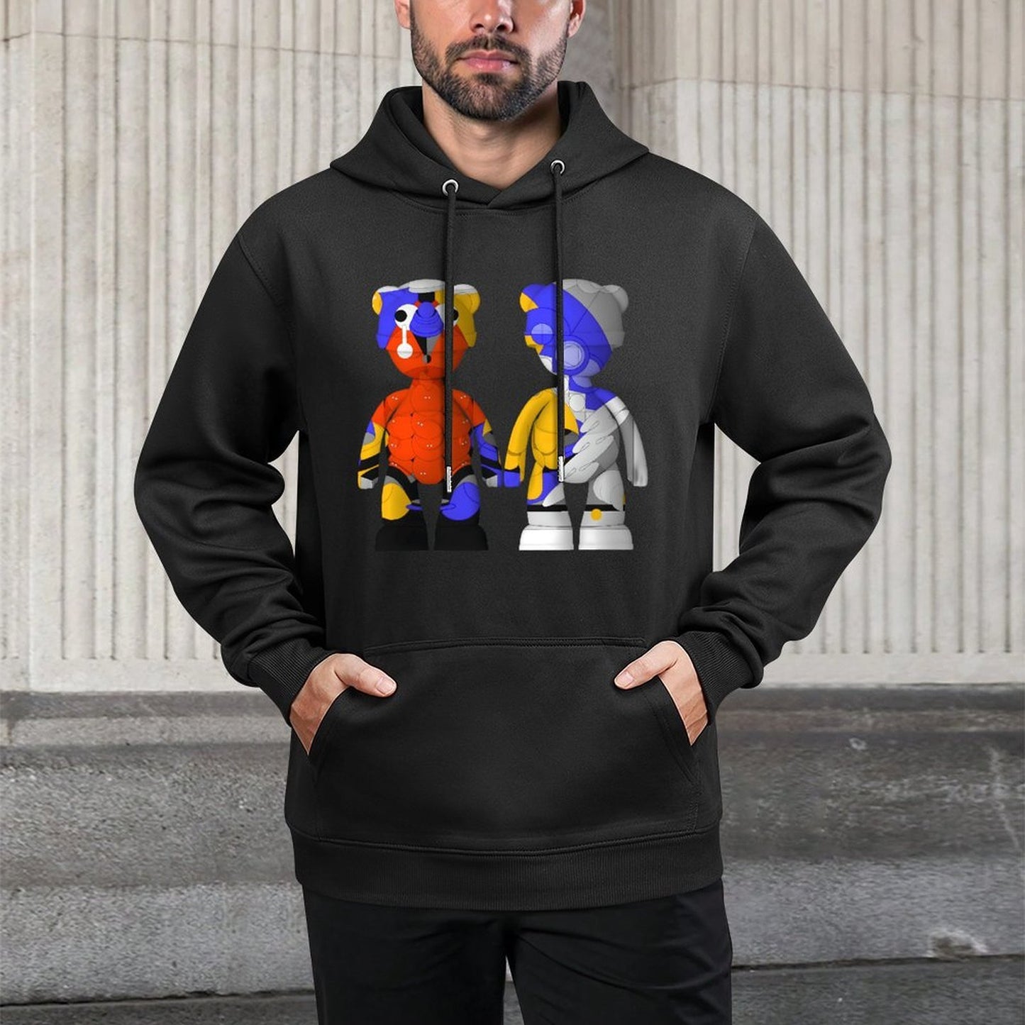 IPIB 250g Hooded Pocket Sweatshirt Front GraphicMen's Hooded  Sweatshirt6000144-5