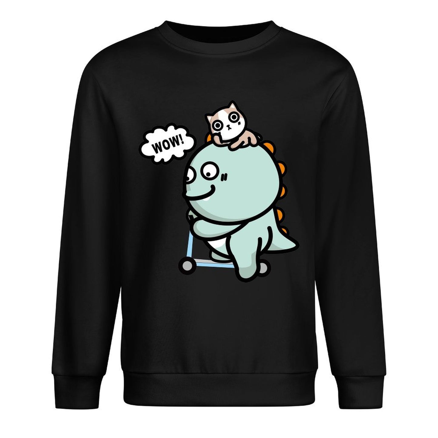 Front Patterned Long Sleeve TopMinimal Slim Fit