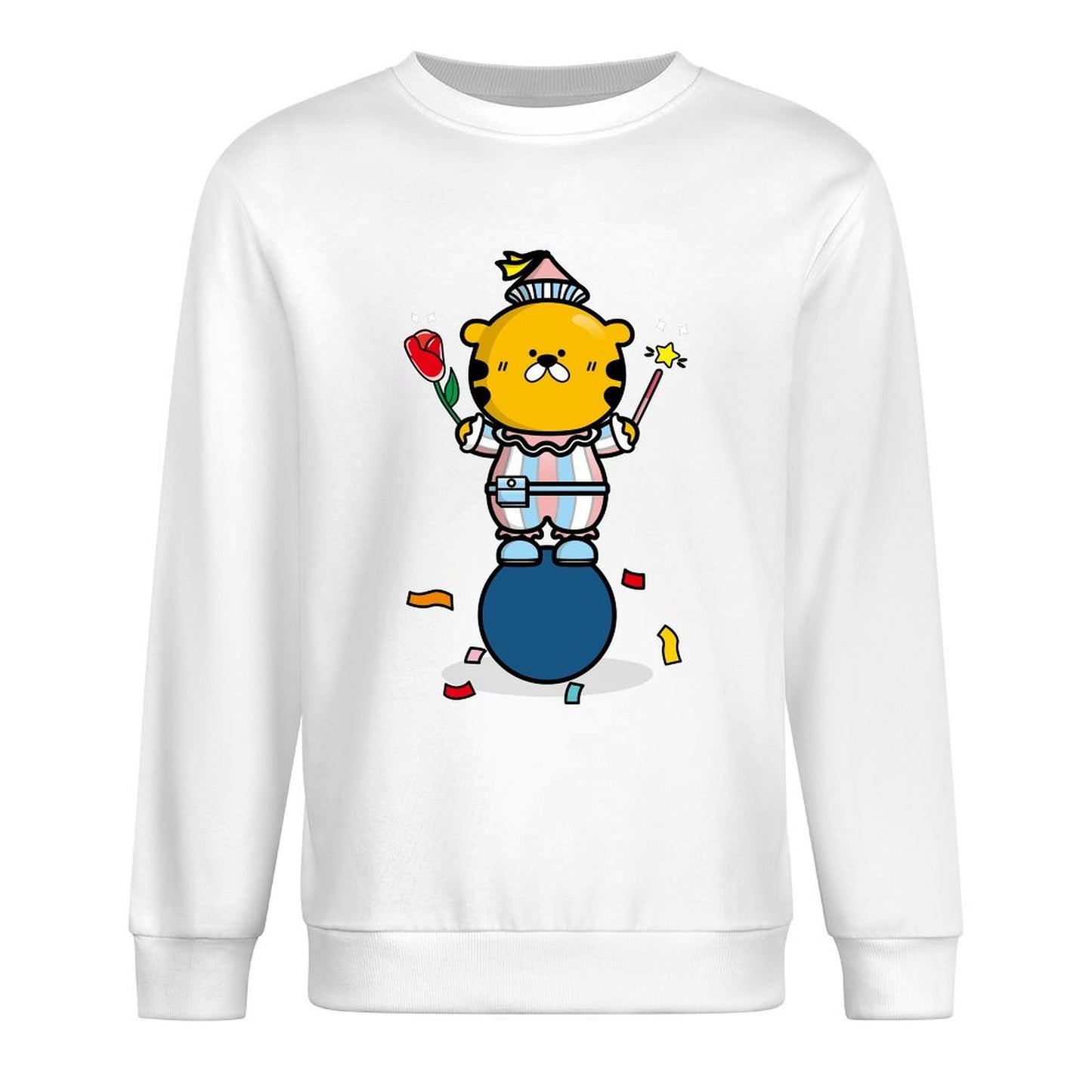 Front Patterned Long Sleeve TopEverydayWear SoftFeel