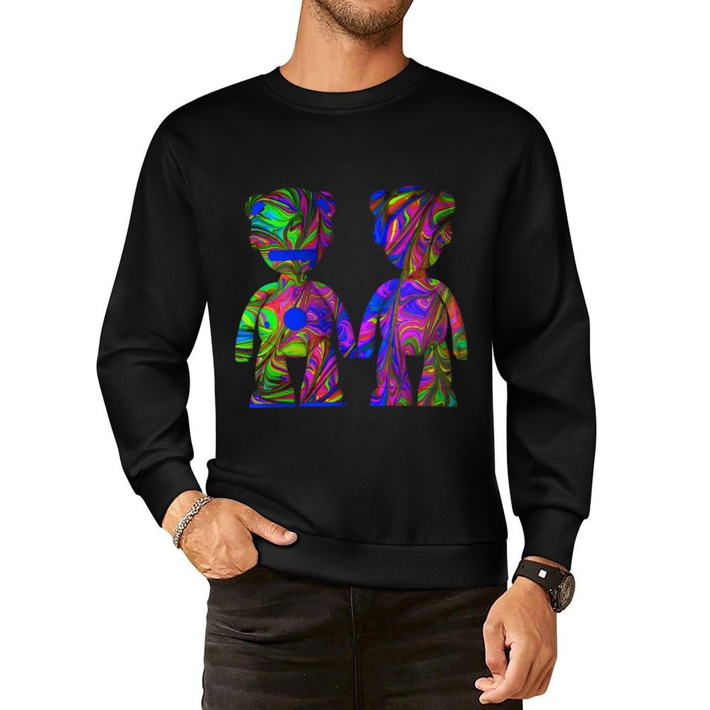 IPIB 250g Crew Neck Long Sleeve Sweatshirt Front GraphicCrew Neck Long Sleeve Sweatshirt6000088-6