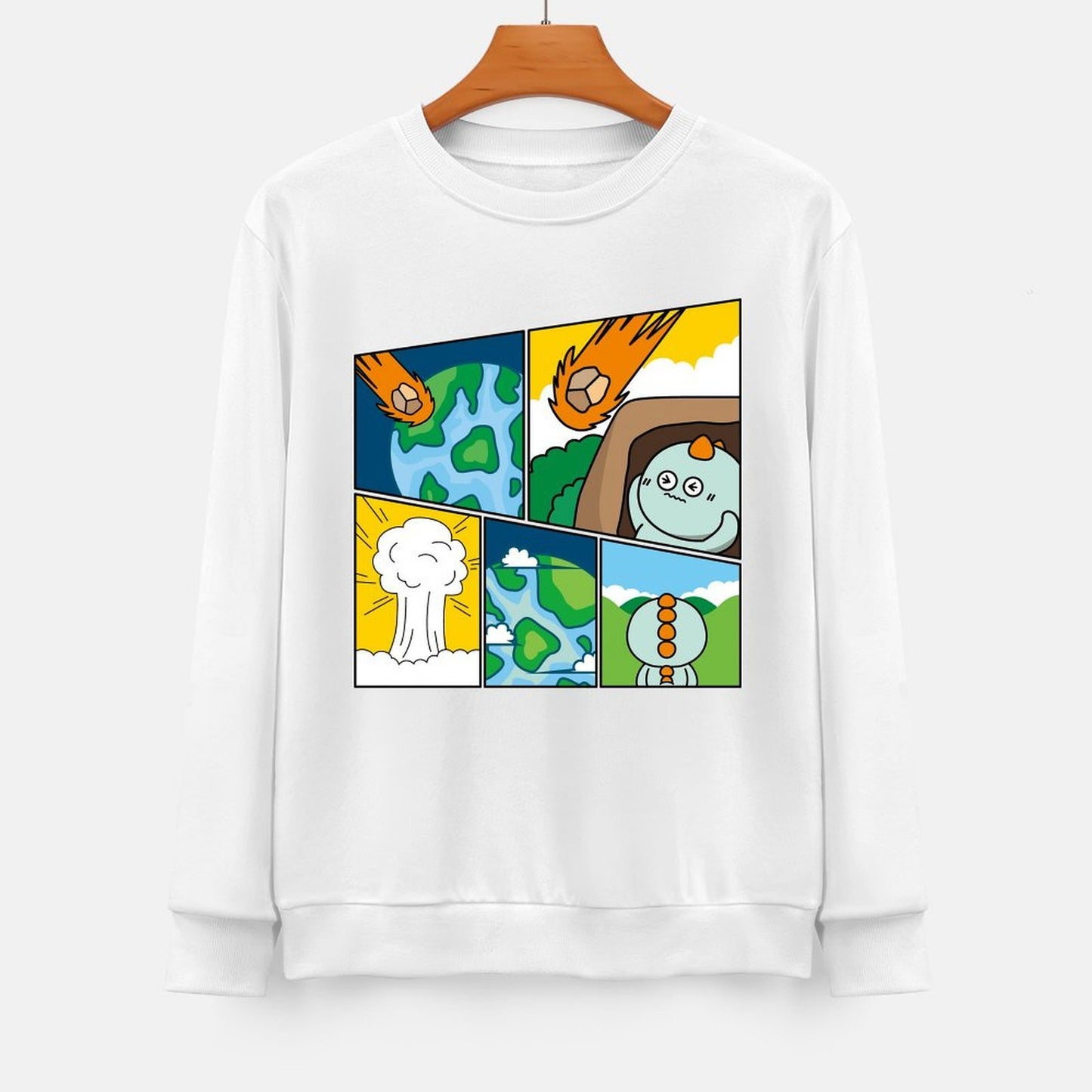 Front Patterned Long Sleeve TopComfortFit Soft