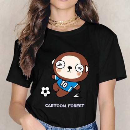 Shrink-Resistant Lightweight Front Graphic T-shirt