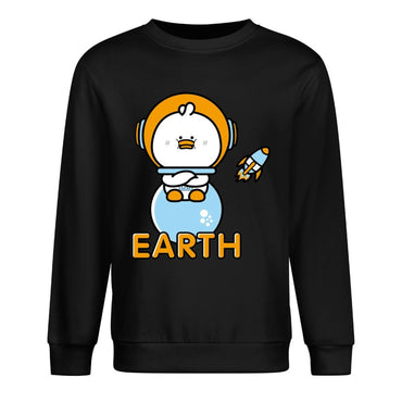 Front Patterned Long Sleeve TopClassic Fit TrueComfort