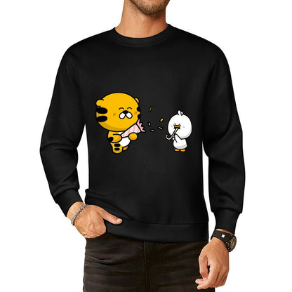 Front Patterned Long Sleeve TopSoftFeel DailyFit