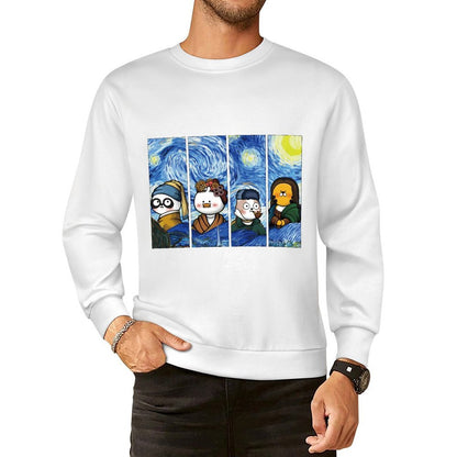 Front Patterned Long Sleeve TopClassicStyle Slim Fit