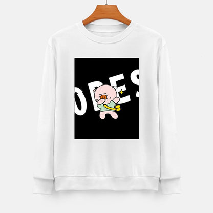 Front Patterned Long Sleeve TopNeat Printing